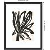 image:imageKate and Laurel Framed Wall Art Print Dark Floral by Alicia Bock 23 x 27 Oliver Black Narrow Frame Modern Contemporary Abstract Art for Wall Decor43L x 35W