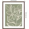 image:imageKate and Laurel Framed Wall Art Print Delicate Flowers with Veins by Nikita Jariwala 22 x 26 Florence Medium Brown Frame Modern Contemporary Flower Art for Wall Decor42L x 34W
