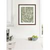 image:imageKate and Laurel Framed Wall Art Print Delicate Flowers with Veins by Nikita Jariwala 22 x 26 Florence Medium Brown Frame Modern Contemporary Flower Art for Wall Decor26L x 22W