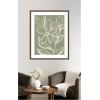 image:imageKate and Laurel Framed Wall Art Print Delicate Flowers with Veins by Nikita Jariwala 22 x 26 Florence Medium Brown Frame Modern Contemporary Flower Art for Wall Decor42L x 34W