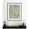 image:imageKate and Laurel Framed Wall Art Print Delicate Flowers with Veins by Nikita Jariwala 22 x 26 Florence Medium Brown Frame Modern Contemporary Flower Art for Wall Decor42L x 34W