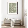 image:imageKate and Laurel Framed Wall Art Print Delicate Flowers with Veins by Nikita Jariwala 22 x 26 Florence Medium Brown Frame Modern Contemporary Flower Art for Wall Decor42L x 34W