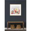 image:imageKate and Laurel Framed Wall Art Print Facing Each One by Emma Daisy 26 x 26 Woodgrain Stripe Blonde Frame Whimsical Flowers Nature Still Life Art for Wall Decor26L x 26W