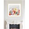 image:imageKate and Laurel Framed Wall Art Print Facing Each One by Emma Daisy 26 x 26 Woodgrain Stripe Blonde Frame Whimsical Flowers Nature Still Life Art for Wall Decor34L x 34W