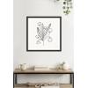 image:imageKate and Laurel Framed Wall Art Print Floral Bouquet by Gabrielly Guedes 26 x 26 Belmont Black Frame Modern Contemporary Flower Art for Wall DecorBelmont Black