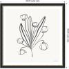 image:imageKate and Laurel Framed Wall Art Print Floral Bouquet by Gabrielly Guedes 26 x 26 Belmont Black Frame Modern Contemporary Flower Art for Wall DecorBelmont Black