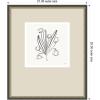 image:imageKate and Laurel Framed Wall Art Print Floral Bouquet by Gabrielly Guedes 26 x 26 Belmont Black Frame Modern Contemporary Flower Art for Wall DecorMatinee Black Bronze
