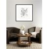 image:imageKate and Laurel Framed Wall Art Print Floral Bouquet by Gabrielly Guedes 26 x 26 Belmont Black Frame Modern Contemporary Flower Art for Wall DecorSvelte Noir Black