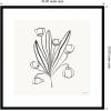 image:imageKate and Laurel Framed Wall Art Print Floral Bouquet by Gabrielly Guedes 26 x 26 Belmont Black Frame Modern Contemporary Flower Art for Wall DecorSvelte Noir Black