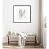 image:imageKate and Laurel Framed Wall Art Print Floral Bouquet by Gabrielly Guedes 26 x 26 Belmont Black Frame Modern Contemporary Flower Art for Wall DecorSvelte Noir Black