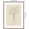 image:imageKate and Laurel Framed Wall Art Print Floral Vase by Gabrielly Guedes 19 x 25 Belvedere Silver Frame Modern Contemporary Flower Art for Wall DecorBelvedere Silver