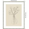 image:imageKate and Laurel Framed Wall Art Print Floral Vase by Gabrielly Guedes 19 x 25 Belvedere Silver Frame Modern Contemporary Flower Art for Wall DecorBelvedere Silver