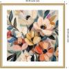 image:imageKate and Laurel Framed Wall Art Print Garden Bloom Abstract Bouquet II by The Creative Bunch Studio 26 x 26 Florence Gold Frame Bohemian Boho Flowers Nature Art for Wall Decor34L x 34W