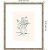 image:imageKate and Laurel Framed Wall Art Print Garden Floral by Kate Aurelia Holloway 22 x 26 Mila Dark Silver Frame Modern Contemporary Flower Art for Wall Decor26L x 22W