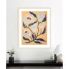 image:imageKate and Laurel Framed Wall Art Print Gray Flower by Emma Daisy 22 x 26 Woodgrain Stripe Blonde Frame Modern Contemporary Abstract Art for Wall Decor42L x 34W