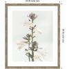 image:imageKate and Laurel Framed Wall Art Print Hosta by Alicia Abla 22 x 26 Mila Dark Silver Frame Modern Contemporary Flower Art for Wall Decor26L x 22W