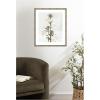 image:imageKate and Laurel Framed Wall Art Print Hosta by Alicia Abla 22 x 26 Mila Dark Silver Frame Modern Contemporary Flower Art for Wall Decor26L x 22W
