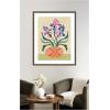 image:imageKate and Laurel Framed Wall Art Print Iris and Vase by Rachel Lee 22 x 26 Florence Medium Brown Frame Modern Contemporary Flowers Abstract Art for Wall Decor42L x 34W