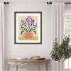 image:imageKate and Laurel Framed Wall Art Print Iris and Vase by Rachel Lee 22 x 26 Florence Medium Brown Frame Modern Contemporary Flowers Abstract Art for Wall Decor26L x 22W