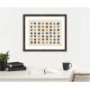 image:imageKate and Laurel Framed Wall Art Print Meditation No 3 by Kelly Knaga 26 x 22 Woodgrain Stripe Chocolate Frame Modern Contemporary Abstract Art for Wall DecorWoodgrain Stripe Chocolate