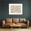 image:imageKate and Laurel Framed Wall Art Print Meditation No 3 by Kelly Knaga 26 x 22 Woodgrain Stripe Chocolate Frame Modern Contemporary Abstract Art for Wall DecorWoodgrain Stripe Chocolate