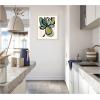 image:imageKate and Laurel Framed Wall Art Print Midnight Floral 3 by Alicia Bock 22 x 26 Woodgrain Stripe Blonde Frame Modern Contemporary Abstract Art for Wall Decor26L x 22W