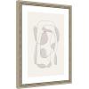 image:imageKate and Laurel Framed Wall Art Print Minimalist Lines by Gabrielly Guedes 19 x 26 Castellan Silver Frame Modern Contemporary Abstract Art for Wall Decor