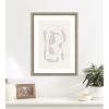 image:imageKate and Laurel Framed Wall Art Print Minimalist Lines by Gabrielly Guedes 19 x 26 Castellan Silver Frame Modern Contemporary Abstract Art for Wall Decor
