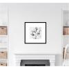 image:imageKate and Laurel Framed Wall Art Print Modern Succulent by Tai Prints 25 x 25 Svelte Noir Black Frame Modern Contemporary Flower Art for Wall DecorSvelte Noir Black