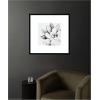image:imageKate and Laurel Framed Wall Art Print Modern Succulent by Tai Prints 25 x 25 Svelte Noir Black Frame Modern Contemporary Flower Art for Wall DecorSvelte Noir Black