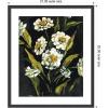 image:imageKate and Laurel Framed Wall Art Print Moody Floral 1 by Annie Quigley 21 x 25 Stylish Black Narrow Frame Bohemian Boho Flowers Nature Art for Wall Decor25L x 21W