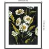 image:imageKate and Laurel Framed Wall Art Print Moody Floral 1 by Annie Quigley 21 x 25 Stylish Black Narrow Frame Bohemian Boho Flowers Nature Art for Wall Decor41L x 33W