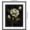 image:imageKate and Laurel Framed Wall Art Print Moody Floral 2 by Annie Quigley 21 x 25 Stylish Black Narrow Frame Modern Contemporary Flowers Nature Art for Wall Decor25L x 21W