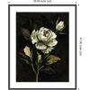 image:imageKate and Laurel Framed Wall Art Print Moody Floral 2 by Annie Quigley 21 x 25 Stylish Black Narrow Frame Modern Contemporary Flowers Nature Art for Wall Decor41L x 33W