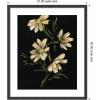 image:imageKate and Laurel Framed Wall Art Print Moody Floral 4 by Annie Quigley 21 x 25 Stylish Black Narrow Frame Modern Contemporary Flowers Art for Wall Decor25L x 21W