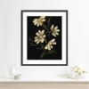image:imageKate and Laurel Framed Wall Art Print Moody Floral 4 by Annie Quigley 21 x 25 Stylish Black Narrow Frame Modern Contemporary Flowers Art for Wall Decor25L x 21W