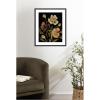 image:imageKate and Laurel Framed Wall Art Print Moody Floral 5 by Annie Quigley 21 x 25 Stylish Black Narrow Frame Rustic Farmhouse Flowers Art for Wall Decor25L x 21W