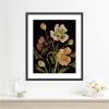 image:imageKate and Laurel Framed Wall Art Print Moody Floral 5 by Annie Quigley 21 x 25 Stylish Black Narrow Frame Rustic Farmhouse Flowers Art for Wall Decor25L x 21W