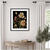 image:imageKate and Laurel Framed Wall Art Print Moody Floral 5 by Annie Quigley 21 x 25 Stylish Black Narrow Frame Rustic Farmhouse Flowers Art for Wall Decor25L x 21W