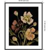 image:imageKate and Laurel Framed Wall Art Print Moody Floral 5 by Annie Quigley 21 x 25 Stylish Black Narrow Frame Rustic Farmhouse Flowers Art for Wall Decor41L x 33W