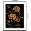 image:imageKate and Laurel Framed Wall Art Print Moody Floral 6 by Annie Quigley 21 x 25 Stylish Black Narrow Frame Modern Contemporary Flowers Nature Art for Wall Decor41L x 33W
