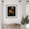 image:imageKate and Laurel Framed Wall Art Print Moody Floral 6 by Annie Quigley 21 x 25 Stylish Black Narrow Frame Modern Contemporary Flowers Nature Art for Wall Decor25L x 21W