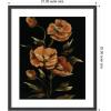 image:imageKate and Laurel Framed Wall Art Print Moody Floral 6 by Annie Quigley 21 x 25 Stylish Black Narrow Frame Modern Contemporary Flowers Nature Art for Wall Decor25L x 21W