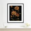 image:imageKate and Laurel Framed Wall Art Print Moody Floral 6 by Annie Quigley 21 x 25 Stylish Black Narrow Frame Modern Contemporary Flowers Nature Art for Wall Decor25L x 21W