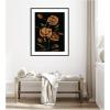 image:imageKate and Laurel Framed Wall Art Print Moody Floral 6 by Annie Quigley 21 x 25 Stylish Black Narrow Frame Modern Contemporary Flowers Nature Art for Wall Decor41L x 33W