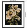 image:imageKate and Laurel Framed Wall Art Print Moody Floral 8 by Annie Quigley 21 x 25 Stylish Black Narrow Frame Modern Contemporary Flowers Nature Art for Wall Decor25L x 21W