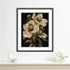 image:imageKate and Laurel Framed Wall Art Print Moody Floral 8 by Annie Quigley 21 x 25 Stylish Black Narrow Frame Modern Contemporary Flowers Nature Art for Wall Decor25L x 21W