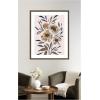 image:imageKate and Laurel Framed Wall Art Print Muted Paintrely Florals by Nikita Jariwala 22 x 26 Florence Medium Brown Frame Rustic Farmhouse Abstract Art for Wall Decor42L x 34W