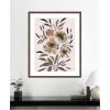 image:imageKate and Laurel Framed Wall Art Print Muted Paintrely Florals by Nikita Jariwala 22 x 26 Florence Medium Brown Frame Rustic Farmhouse Abstract Art for Wall Decor42L x 34W