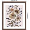 image:imageKate and Laurel Framed Wall Art Print Muted Paintrely Florals by Nikita Jariwala 22 x 26 Florence Medium Brown Frame Rustic Farmhouse Abstract Art for Wall Decor26L x 22W